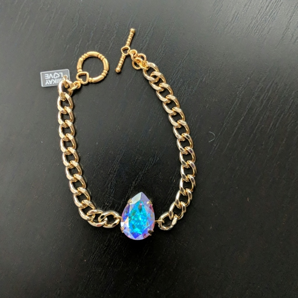MikayLove Aurora Borealis crystal bracelet